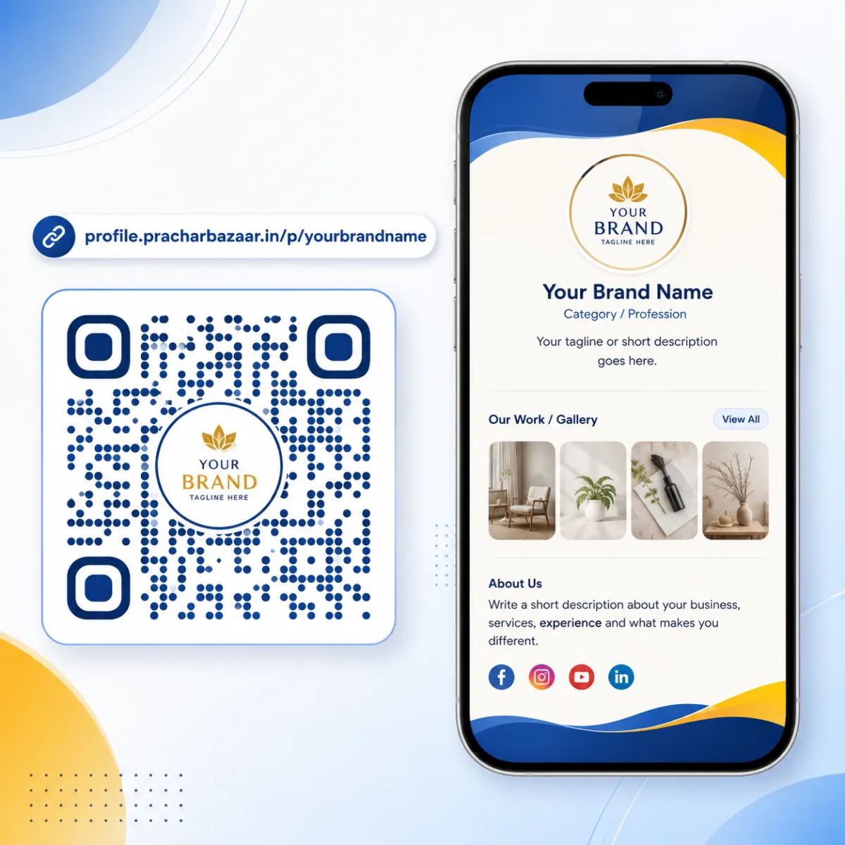 One Link. One QR Code. Everything your customers need to know — your smart digital identity.